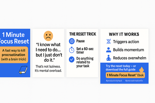How I Beat Procrastination in 60 Seconds – A Simple Reset Technique That Works